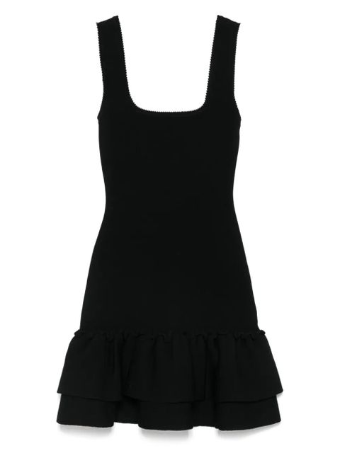 SANDRO ruffle-detail mini dress - Black - zdjęcie produktu nr 1