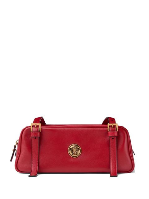 Versace Emblème nappa bowling bag - Red - zdjęcie produktu nr 1