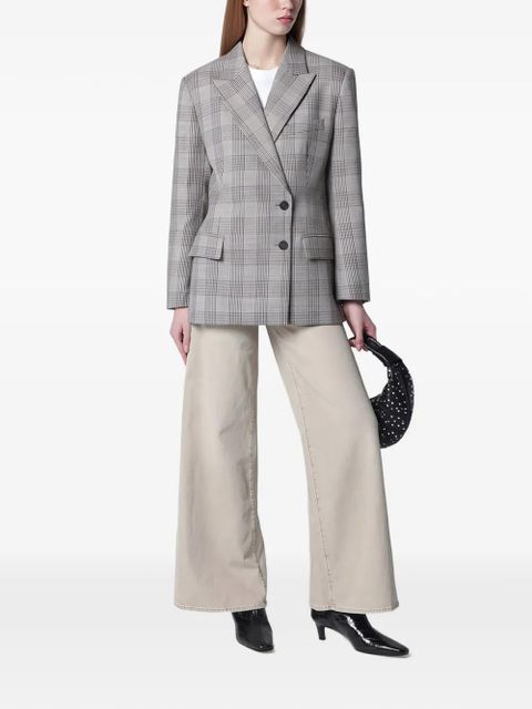 ANINE BING Aretha plaid blazer - Neutrals - zdjęcie produktu nr 2