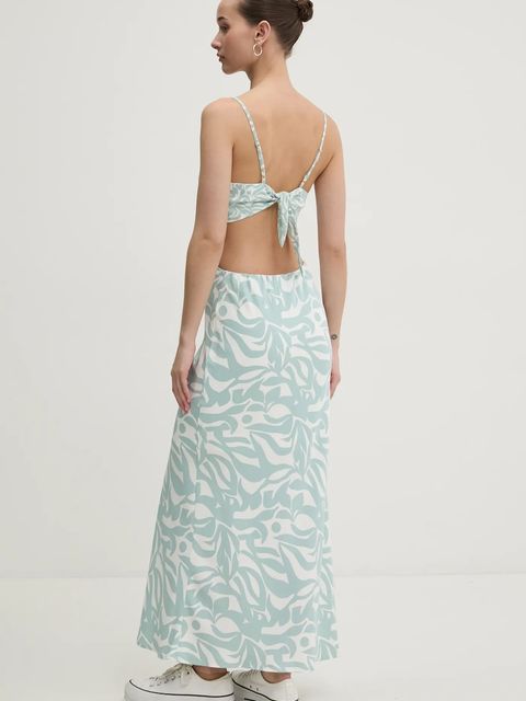 Abercrombie & Fitch sukienka kolor turkusowy maxi dopasowana KI159-5551 - zdjęcie produktu nr 2