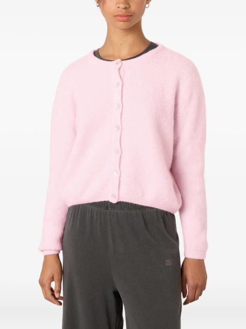 American Vintage Vitow button ribbed cardigan - Pink - zdjęcie produktu nr 2