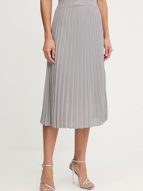 Morgan spódnica kolor szary midi rozkloszowana JPLISAN - zdjęcie produktu nr 1