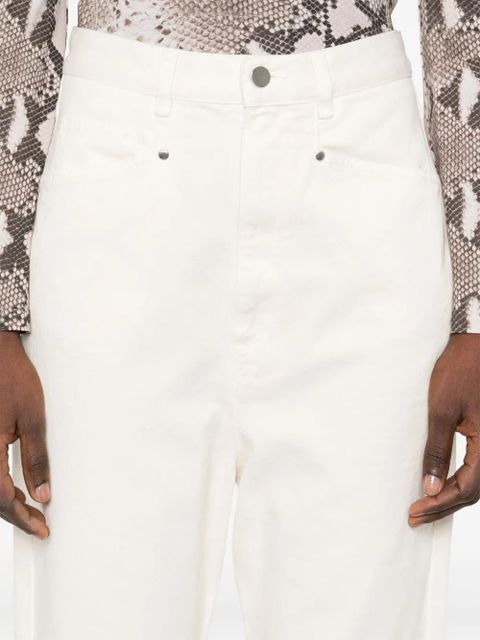 LEMAIRE drop-crotch jeans - White