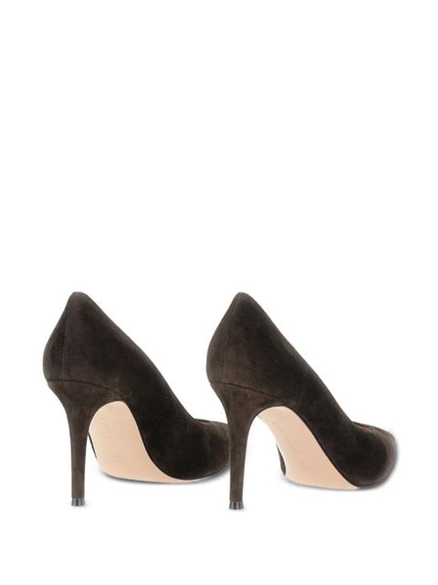 Gianvito Rossi Gianvito 85mm suede pumps - Brown