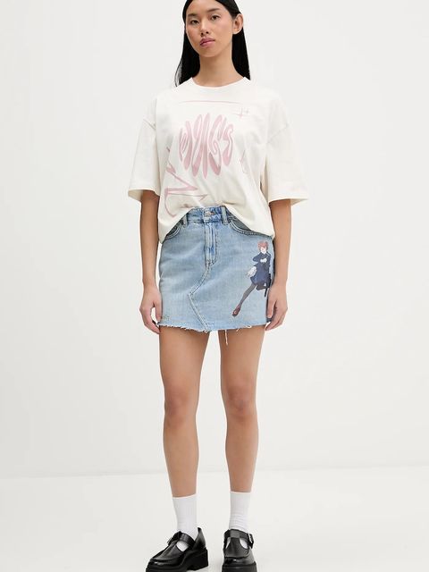 Hugo Blue t-shirt bawełniany Oversized_Tee_B_8 - zdjęcie produktu nr 1