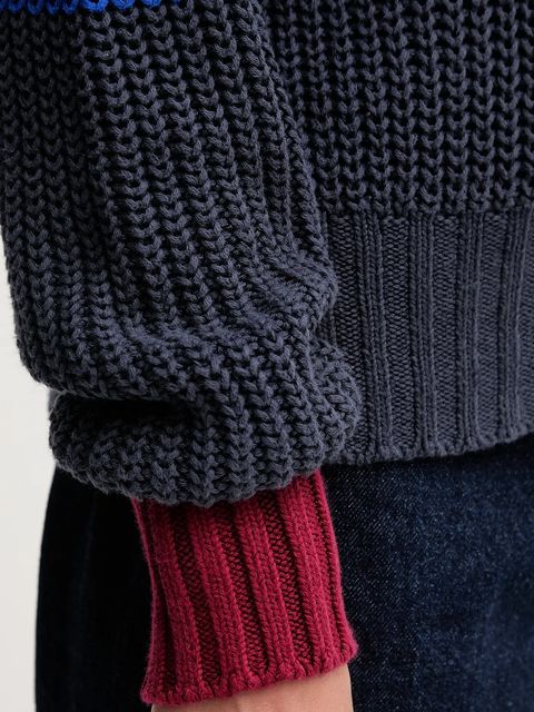 Calvin Klein Jeans sweter bawełniany damski kolor granatowy LV047D302G