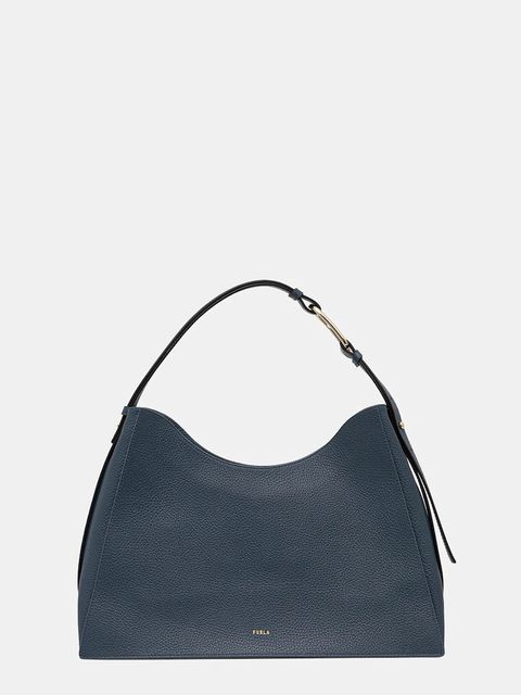 Furla torebka skórzana kolor niebieski WB01246.HSF000.GU000 - zdjęcie produktu nr 1