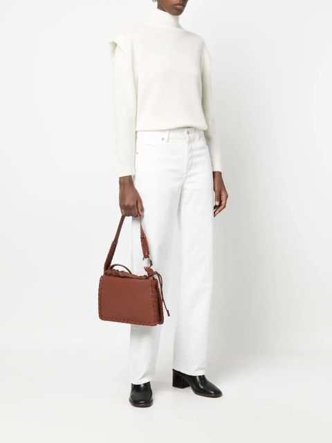 Chloé Tess leather shoulder bag - Brown