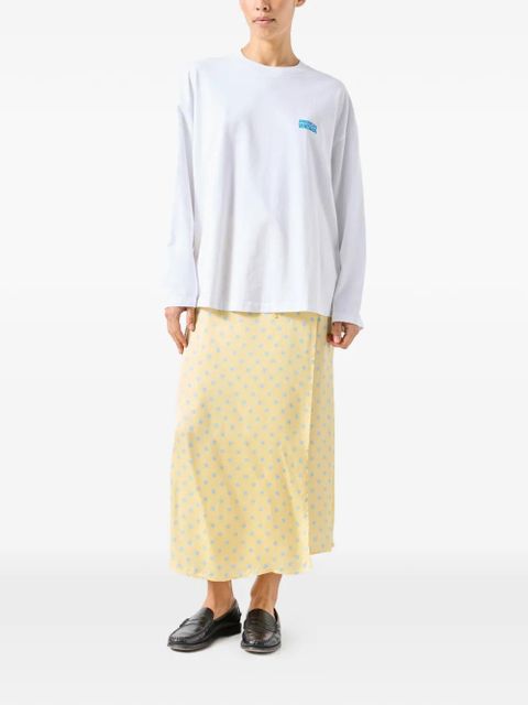 American Vintage Gixy long-sleeve round-neck T-shirt - White - zdjęcie produktu nr 2