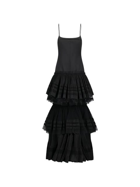 Blumarine pleated tiered maxi dress - Black - zdjęcie produktu nr 2