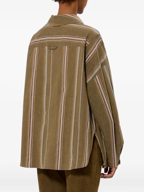 ISABEL MARANT Rasmia striped-pattern jacket - Green