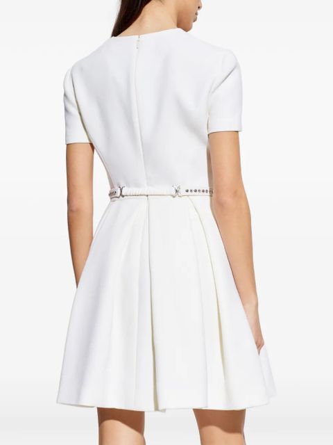 Versace logo-detail mini dress - White