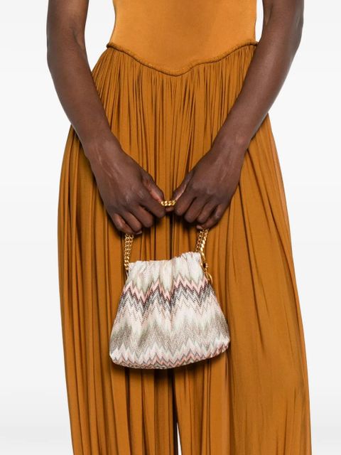 Missoni zigzag-knit chain-link mini bag - Neutrals - zdjęcie produktu nr 2
