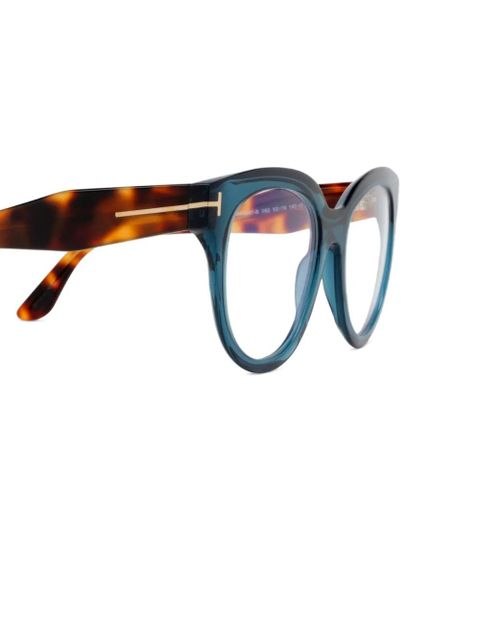 TOM FORD Eyewear round-frame glasses - Blue