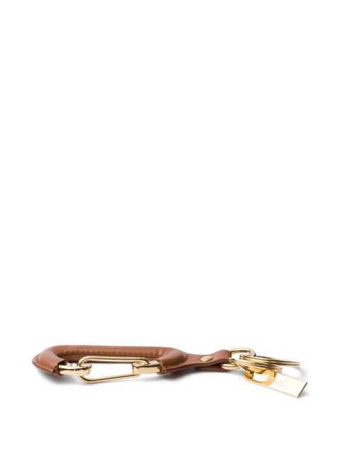 Prada leather keychain - Brown - zdjęcie produktu nr 2