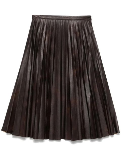 PINKO pleated midi skirt - Brown - zdjęcie produktu nr 1