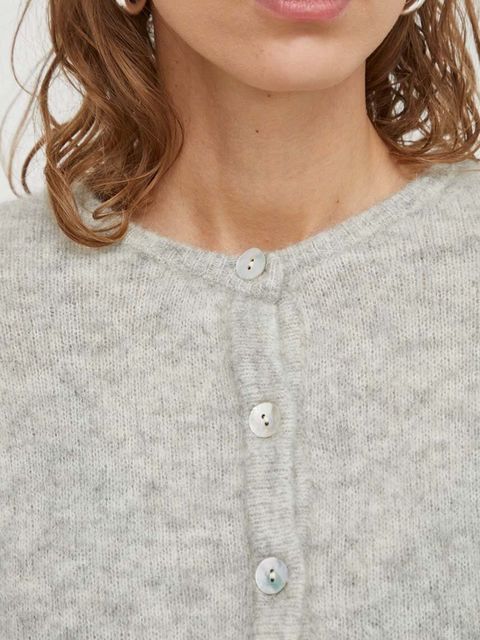 American Vintage kardigan wełniany GILET ML COL ROND