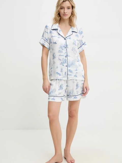 Answear.LAB piżama damska kolor niebieski