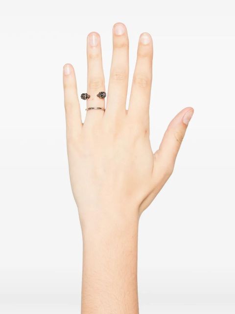 Alexander McQueen skull-embellishment ring - Silver - zdjęcie produktu nr 2