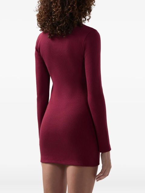 GCDS ribbed long-sleeve dress - Red - zdjęcie produktu nr 2