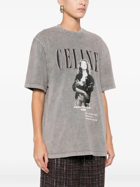 Maje graphic-print T-shirt - Grey