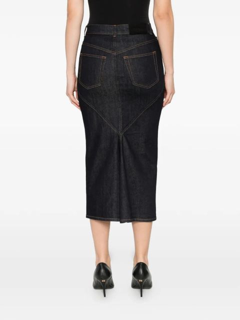 Givenchy seam midi skirt - Blue