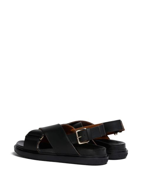Marni Fussbet leather sandals - Black