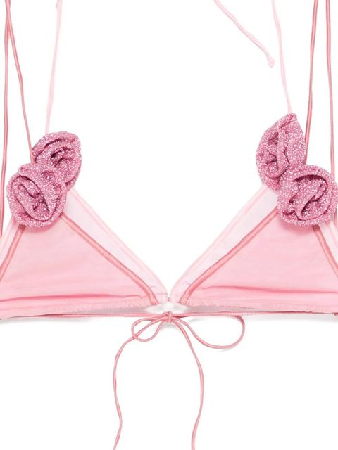 Oséree mesh two-piece bikini - Pink
