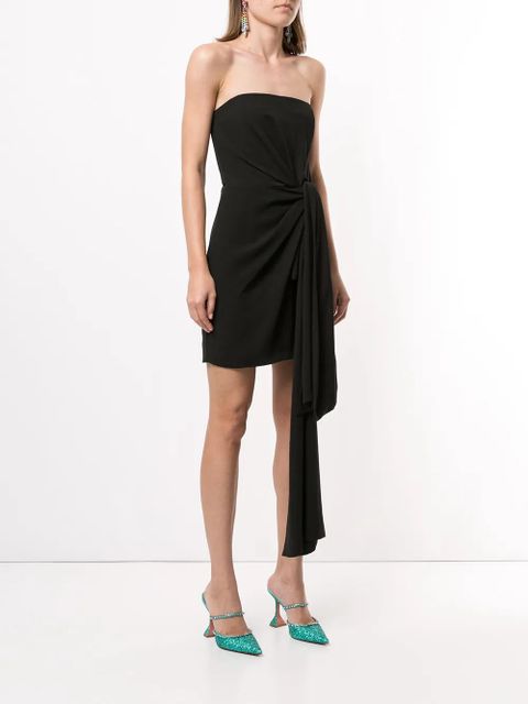 16Arlington strapless draped mini dress - Black