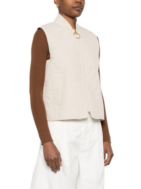 Barbour quilted zip-up gilet - Neutrals