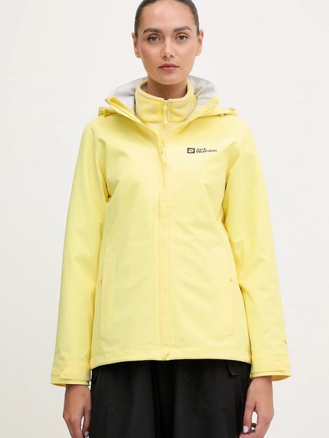 Jack Wolfskin kurtka outdoorowa Trailtime 2L kolor żółty A63902 - zdjęcie produktu nr 1