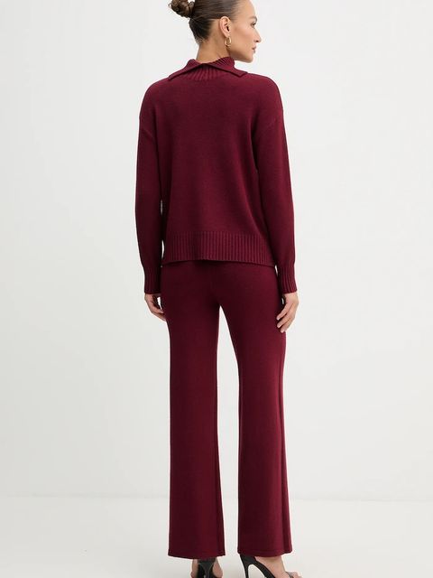 Haveone komplet damski kolor bordowy HNC-P004