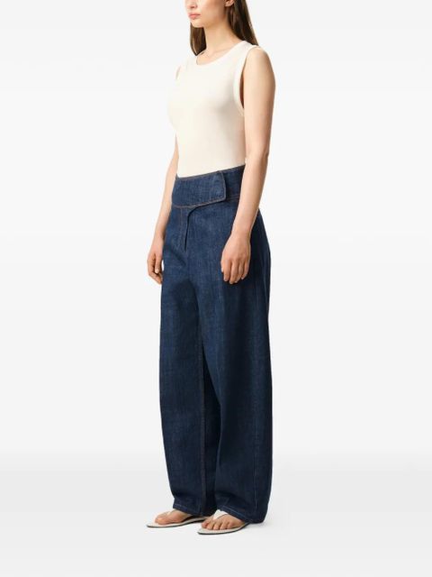 AMI Paris belted jeans - Blue