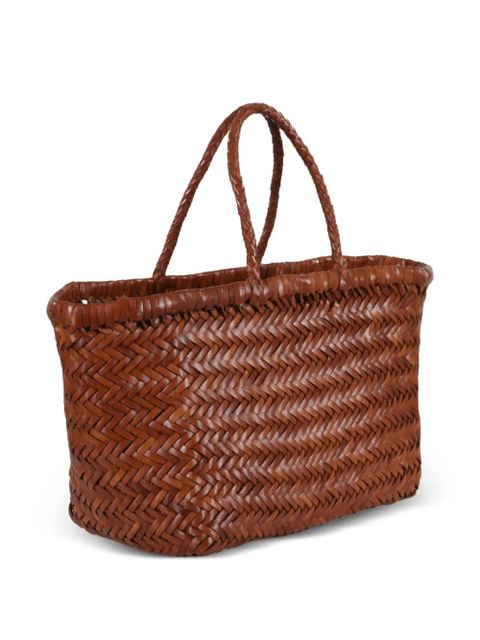 DRAGON DIFFUSION woven-design tote bag - Brown