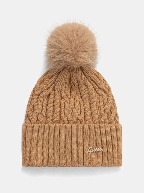 Guess czapka KENDRA kolor beżowy W5BZ15 Z3362 - zdjęcie produktu nr 1