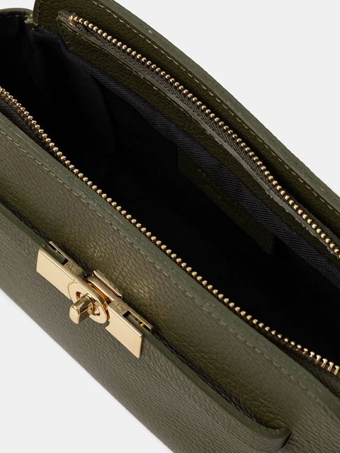 Answear.LAB torebka skórzana kolor zielony