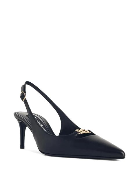 Dolce & Gabbana 70mm slingback logo pumps - Black - zdjęcie produktu nr 2