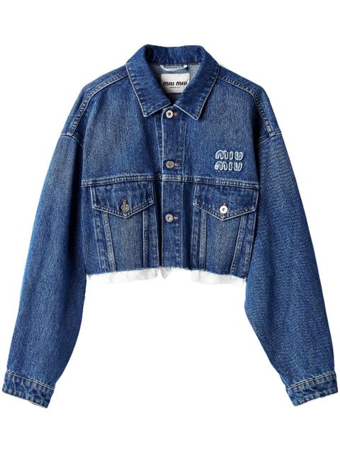 Miu Miu denim jacket - Blue - zdjęcie produktu nr 1