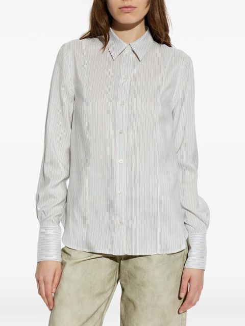 Alexander McQueen vertical-stripe shirt - White