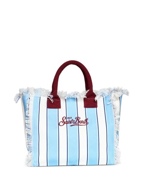 MC2 Saint Barth Vanity striped fringed beach bag - Blue - zdjęcie produktu nr 2