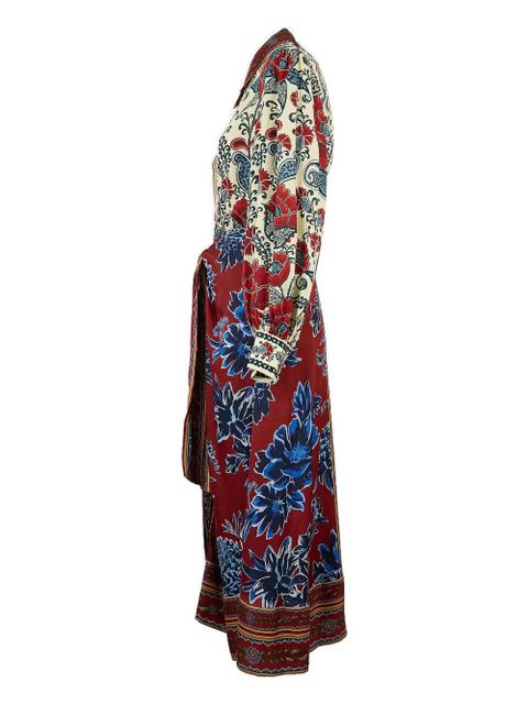 FARM Rio floral-print midi dress - Red