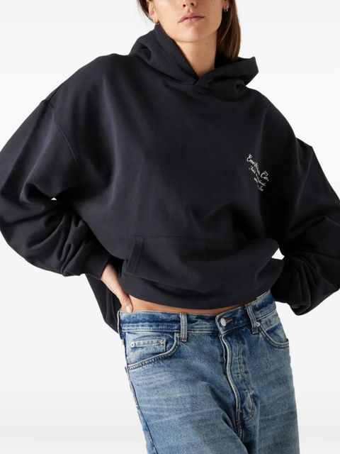 ALEMAIS graphic-print hoodie - Blue