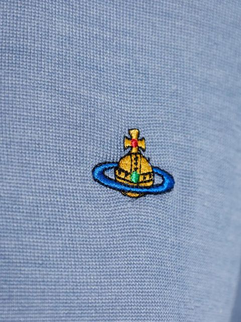 Vivienne Westwood buttoned logo cardigan - Blue