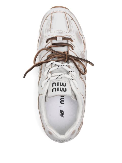 Miu Miu x New Balance 530 SL leather sneakers - White