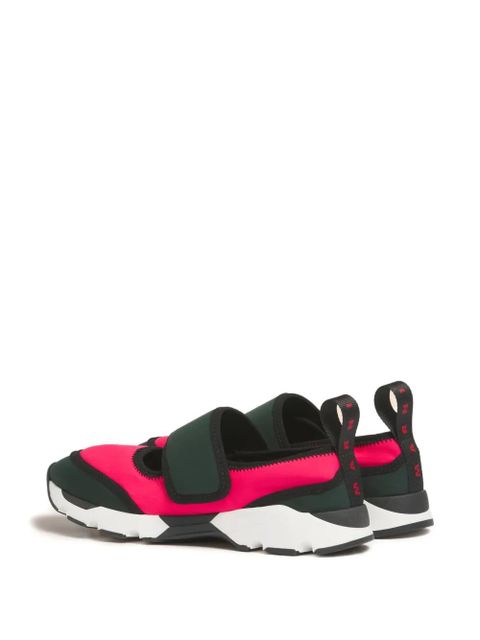 Marni round-toe strap sneakers - Pink