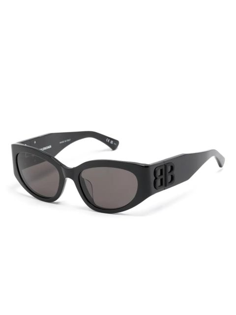 Balenciaga Eyewear oval-frame sunglasses - Black - zdjęcie produktu nr 2
