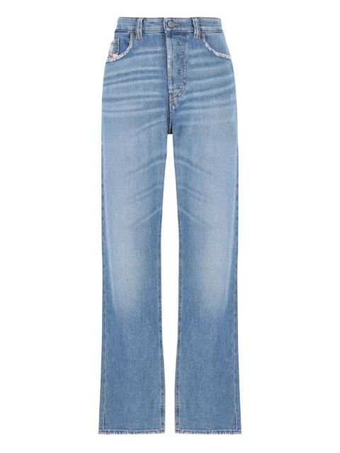 Diesel stone-washed logo-patch jeans - Blue - zdjęcie produktu nr 1
