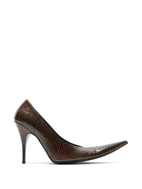 Acne Studios point-toe leather pumps - Brown - zdjęcie produktu nr 1
