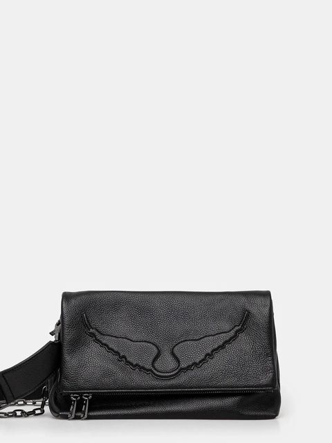 ZADIG&VOLTAIRE torebka skórzana kolor czarny LWBA02566