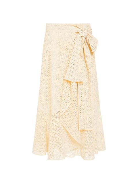 Marie Oliver Teresa eyelet tie skirt - Neutrals - zdjęcie produktu nr 1